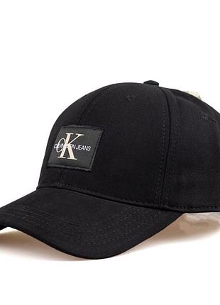 Бейсболка кельвин кляйн  чорна унісекс люкс туреччина кепка  жіноча чоловіча стильна