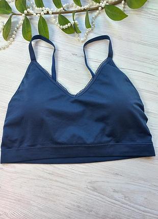 Топ с паралоновыми чашечками которые вынимаются от британского бренда marks &amp; spencer размер l