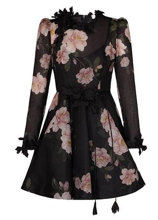 Платье миди с длинным рукавом, люкс качество