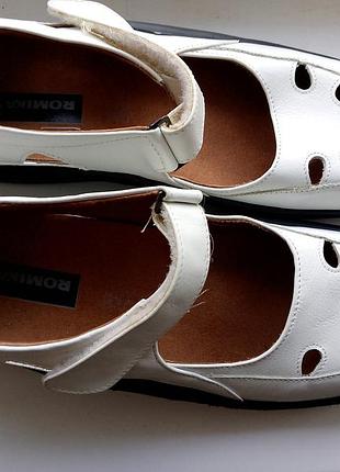 Romanika кожаные ортопедические женские босоножки с кожаной, ортопедической стелькой новы ботильоны