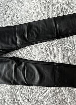 Леггинсы кожаные h&m