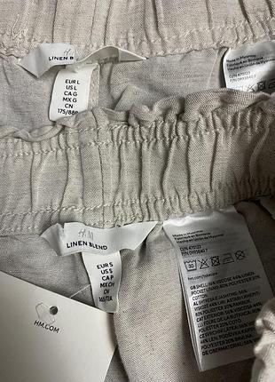 Шорті h&amp;m linen blend льон льон 3
