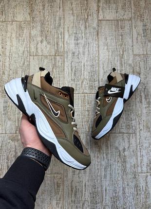 Кросівки чоловічі nike m2k tekno orange & black & brown кросівки кроси