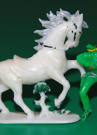 9595 ковбой в бандане с револьвером на коне jean höfler 54мм фрн фрг