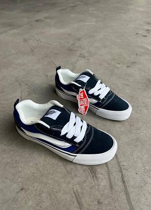 Кеди vans knu skool black blue white