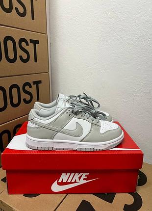 Женские кроссовки nike dunk low grey premium