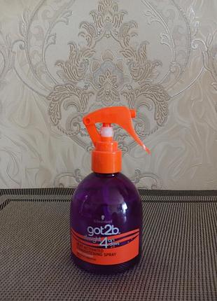 Спрей для выпрямления волос got2b by schwarzkopf crazy sleek 200 мл