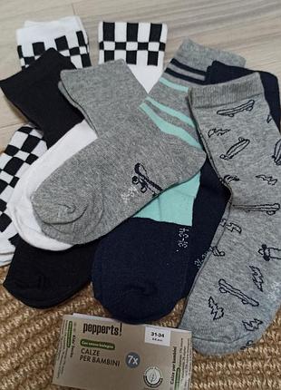 Носки 7 пар в упаковке pepperts скейт