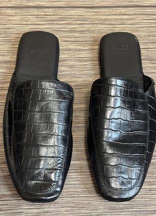 Домашні чоловічі капці hugo boss із м'якої натуральної шкіри, оригінал
