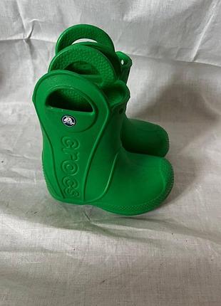 Легкие детские резиновые сапожки crocs унисекс размер 23
