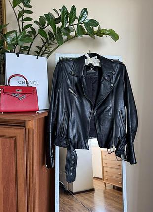 Кожаная куртка косуха натуральная кожа zara