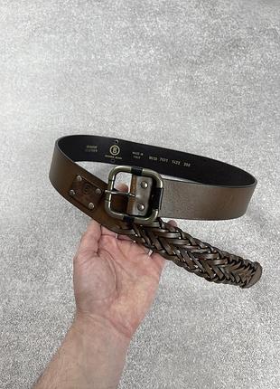 Vintage bogner leather belt brown кожаный ремень оригинал