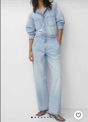 Джинсовий комбінезон zara pull n bear