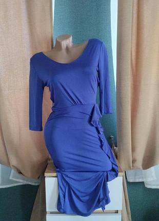 Женское платье-миди 3/4 рукав в утяжеление