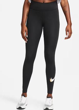 Лосины one luxe nike черный tight fit