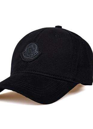 Бейсболка moncler чорна унісекс люкс турція кепка монклер жіноча чоловіча стильна