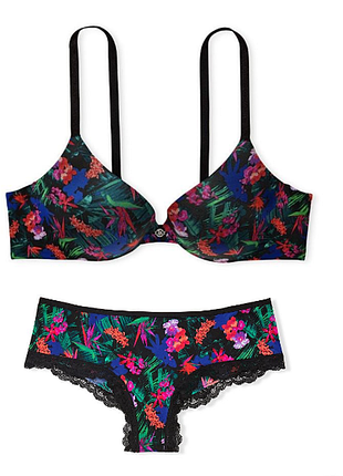Victorias secret комплект белья трусики и бюстгальтер very sexy so obsessed push-up bra