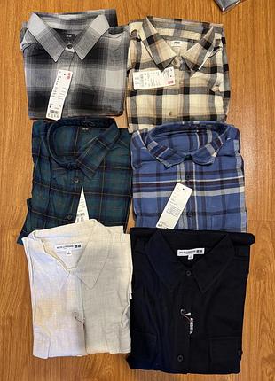 Фланелеві сорочки та туніки uniqlo на жіночу м