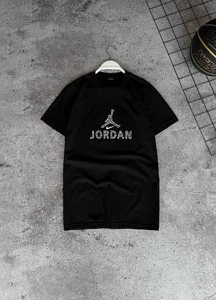 Мужская футболка jordan BRED черная