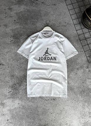 Мужская футболка jordan BRED белая