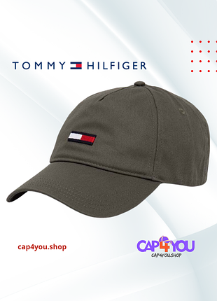 🟢 зеленая бейсболка tommy jeans