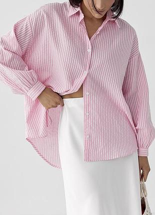 Смугаста сорочка вільного крою