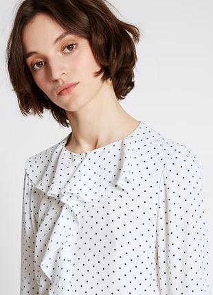 Чудова віскозна блуза батал з принтом бренду marks & spencer
