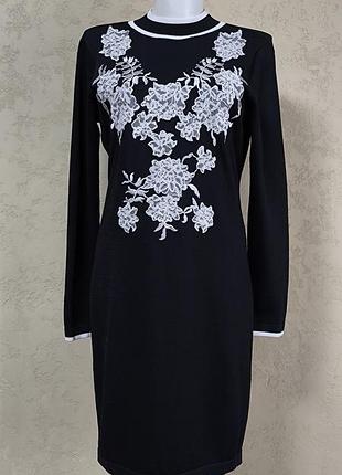 Платье karen millen черного цвета с кружевом