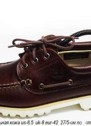 Туфли мокасины Black timberland