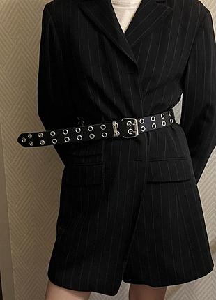 Подовжений піджак в смужку р.s/m