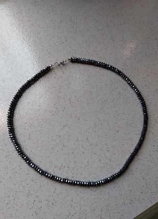 Шикарне гематитове намисто 50 см.