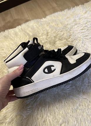 Подростковые кеды для мальчика champion rebound 2.0 mid b gs s32413-ww006 36.5 черные
