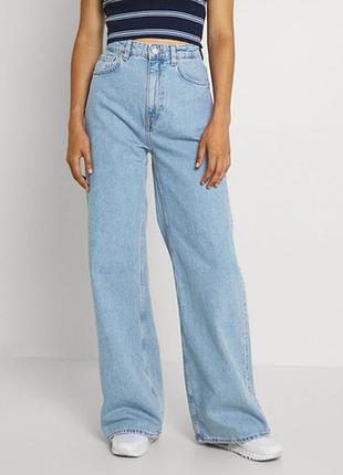 Джинси труби палаццо weekday h&m zara mango