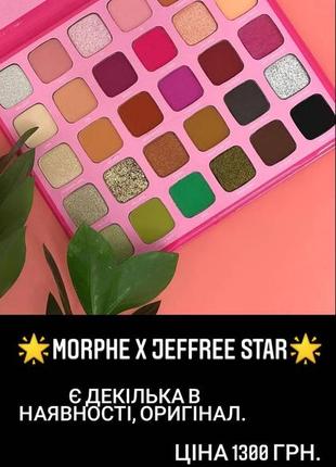 Палетка тіней morphe1 фото