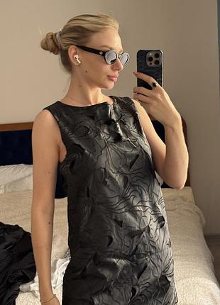 Шкіряна сукня zara 4