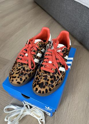 Adidas samba og preloved red leopard (women's) ji2734