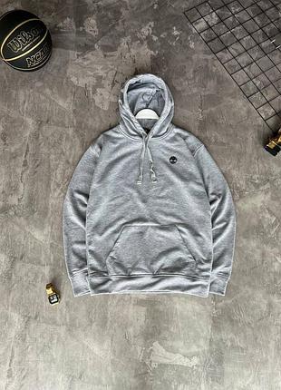 Чоловічий худі timberland grey , вишитий лого 4