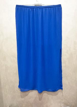 Amisu, довга спідниця яскраво- синього кольору розмір 38-м