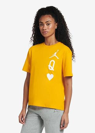 Футболка air jordan flight womens t-shirt yellow