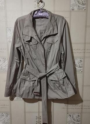 Rena marx,  германия базовый красивый светлый тренч плащ оливковый