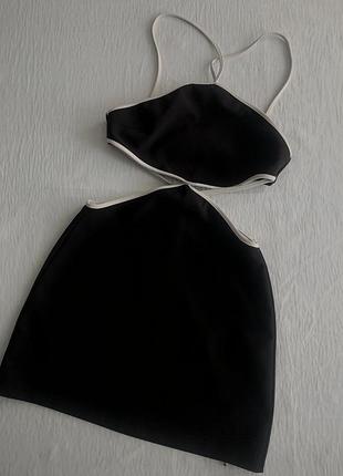 Сукня zara чорна коротка