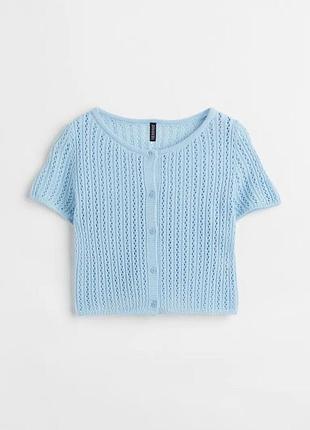 Футболка кардиган вʼязаний топ h&m