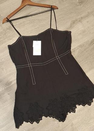 Комбинезон zara с шортами. 100% льон.