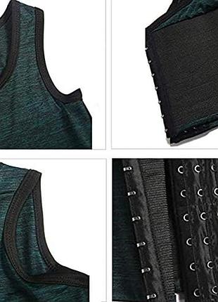 Стягуючий біндер топ на гачках для зменшення грудей4 фото
