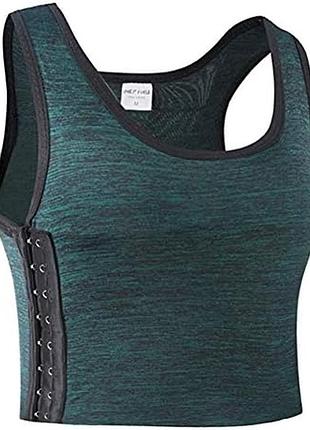 Стягуючий біндер топ на гачках для зменшення грудей6 фото