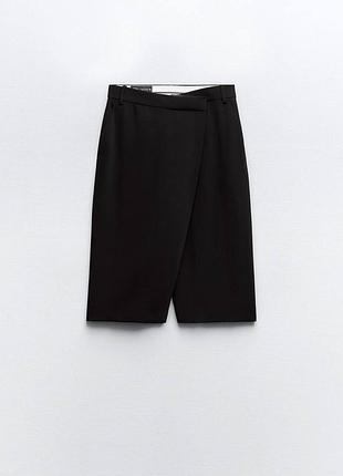 Шорты-бермуды с запахом от zara оригинал испания