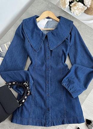 Нова колекція! джинсова силуетна сукня/плаття/сарафан zara.