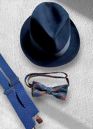 Чоловічий фетровий капелюх темно-синій empire