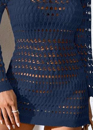 Пляжное платье crochet, knitted swimwear4 фото