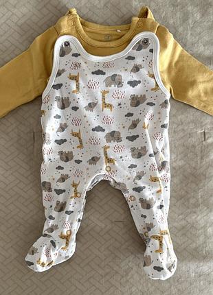 Боди с комбинезон liegelind 56см